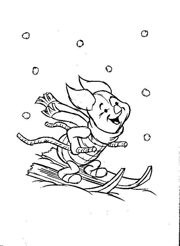 Plansa de colorat cu Winnie de Pooh 33 28